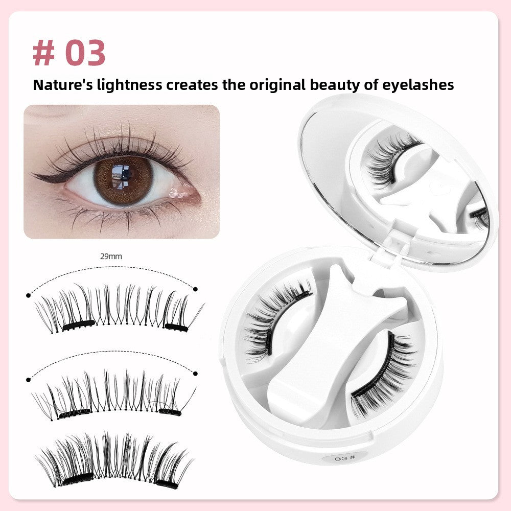 Double-Magnet False Eyelashes ? Soft, Curling Magnetic Lashes