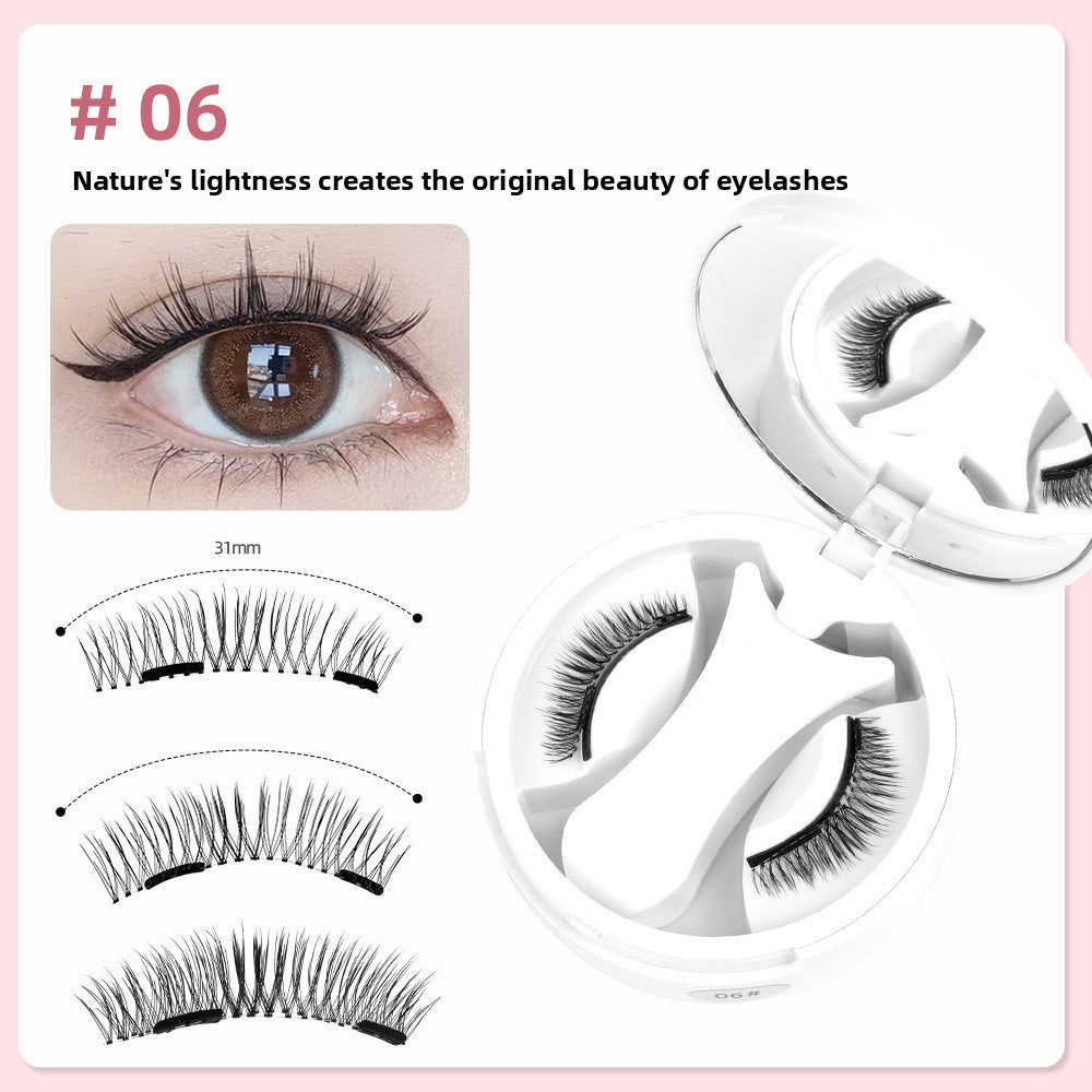 Double-Magnet False Eyelashes ? Soft, Curling Magnetic Lashes