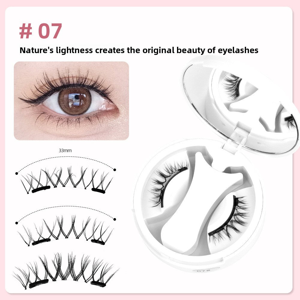 Double-Magnet False Eyelashes ? Soft, Curling Magnetic Lashes