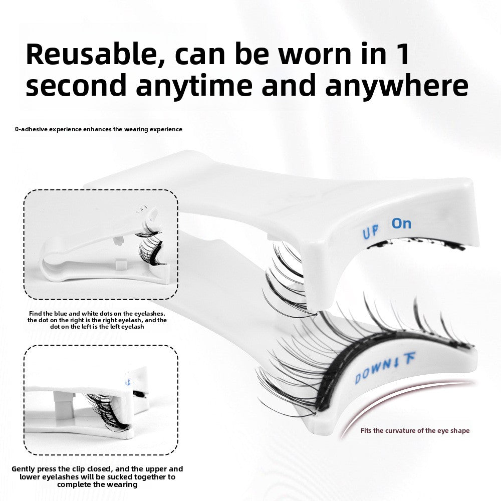 Double-Magnet False Eyelashes ? Soft, Curling Magnetic Lashes