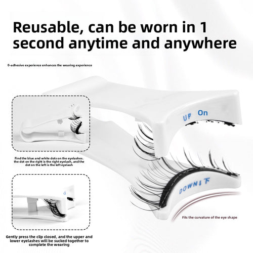Double-Magnet False Eyelashes ? Soft, Curling Magnetic Lashes