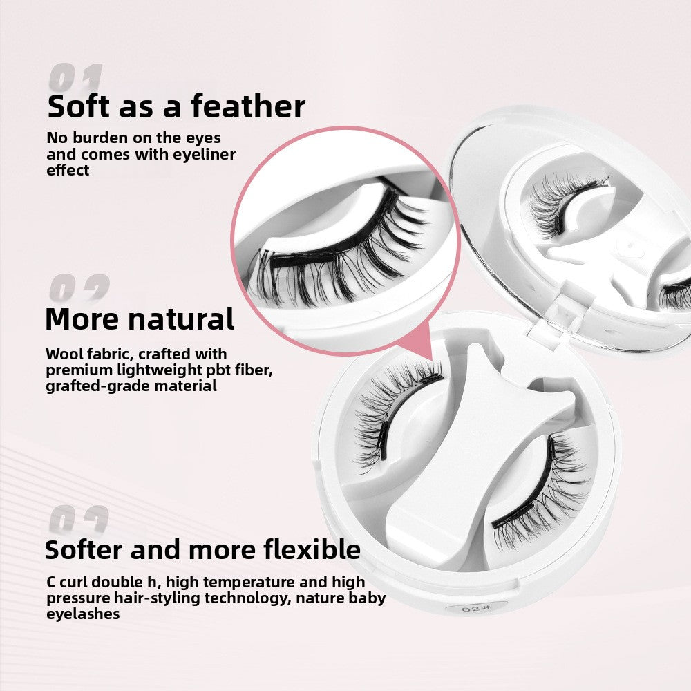 Double-Magnet False Eyelashes ? Soft, Curling Magnetic Lashes