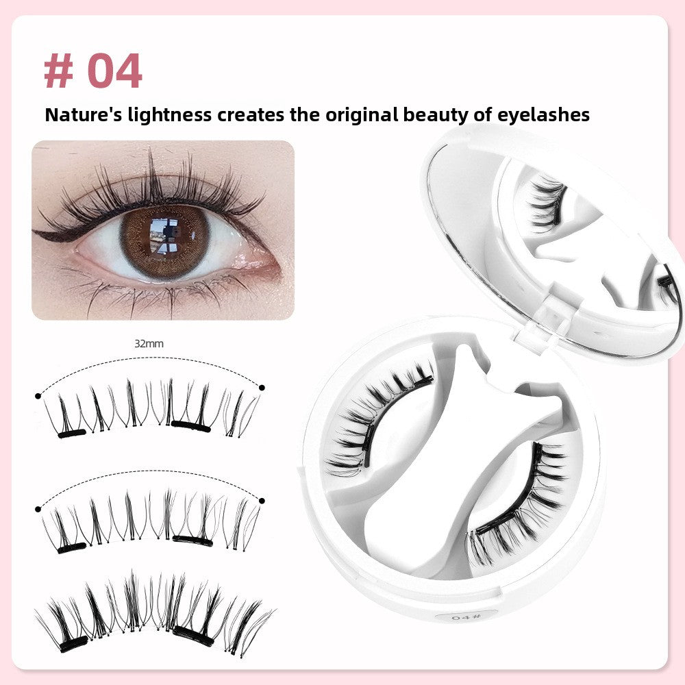 Double-Magnet False Eyelashes ? Soft, Curling Magnetic Lashes